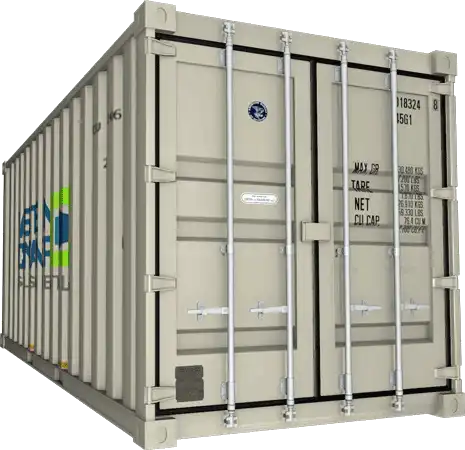 20' One Trip - Beige Shipping Container Charleston SC, Shipping container for sale Charleston SC, conex Charleston SC, rent storage container Charleston SC, conex, cargo container, used shipping container, used cargo container, storage trailer, storage container, steel storage container, portable storage container, storage trailer, sea container