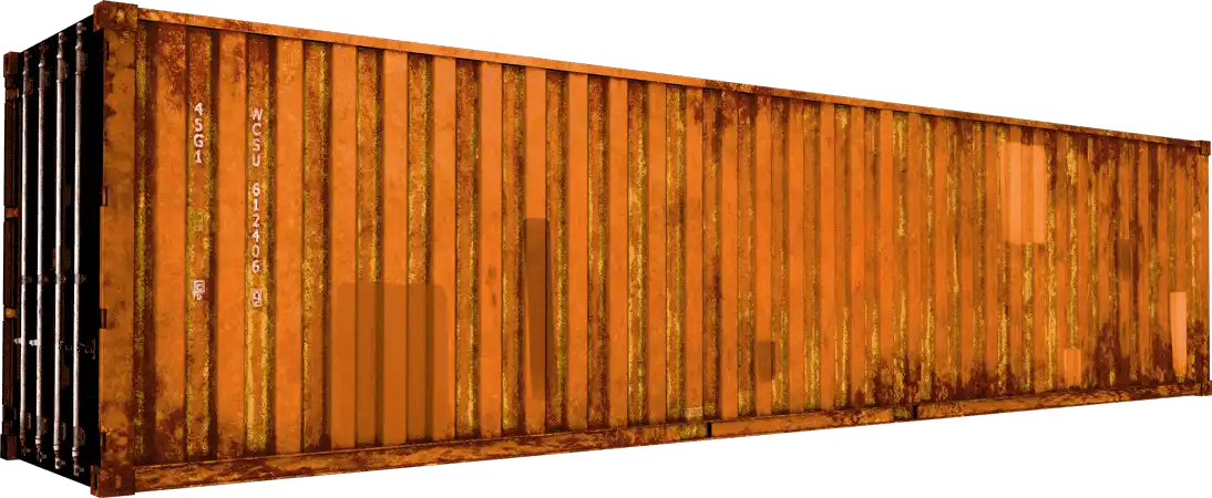 Orange Right 40 ft high cube shipping container for sale Atlanta, 40 ft high cube wind and water tight shipping container, Shipping container for sale Atlanta, conex Atlanta, rent storage container Atlanta, conex, cargo container, used shipping container, used cargo container, storage trailer, storage container, steel storage container, portable storage container, storage trailer, sea container