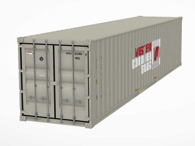 40' Shipping Container 3D Model - Augmented Reality
