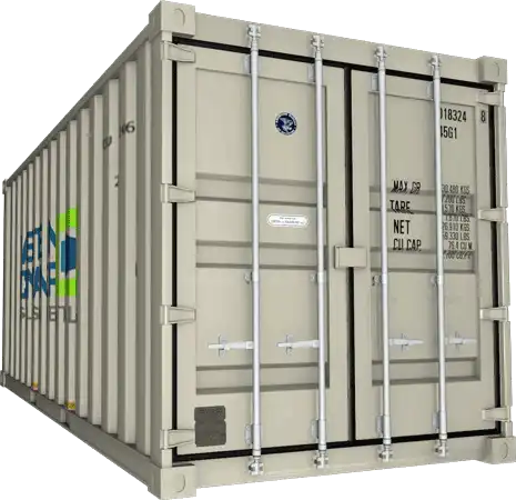 20' One Trip - Beige Shipping Container Atlanta, Shipping container for sale Atlanta, conex Atlanta, rent storage container Atlanta, conex, cargo container, used shipping container, used cargo container, storage trailer, storage container, steel storage container, portable storage container, storage trailer, sea container