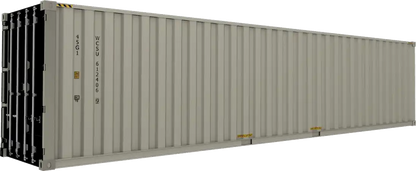 40 ft high cube One Trip - Beige_Right shipping container Jacksonville FL, One trip high cube,Shipping container for sale Jacksonville FL, conex Jacksonville FL, rent storage container Jacksonville FL, conex, cargo container, used shipping container, used cargo container, storage trailer, storage container, steel storage container, portable storage container, storage trailer, sea container