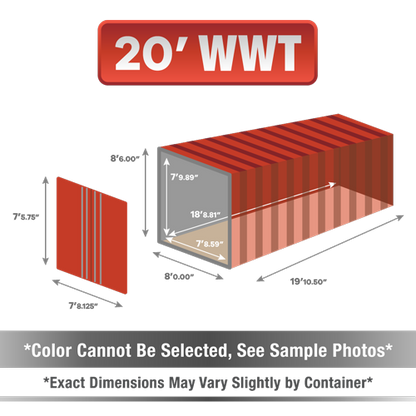 20' shipping container for sale, 20' shipping container, 20' container, shipping container for sale, conex, cargo container, 20' container, 20' storage container, buy shipping container, used shipping container, used shipping container for sale, 20' WWT container, wind and water tight container