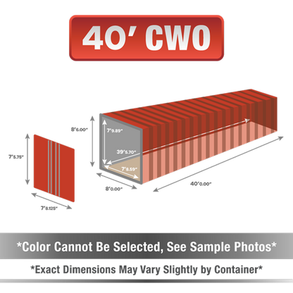 40' shipping container for sale, 40' shipping container, 40' container, shipping container for sale, conex, cargo container, 40' container, 40' storage container, buy shipping container, used shipping container, used shipping container for sale, 40' CWO container, cargo worthy container