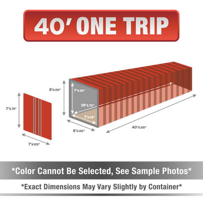 40' shipping container for sale, 40' shipping container, 40' container, shipping container for sale, conex, cargo container, 40' container, 40' storage container, buy shipping container, used shipping container, used shipping container for sale, 40' one trip container, one trip container