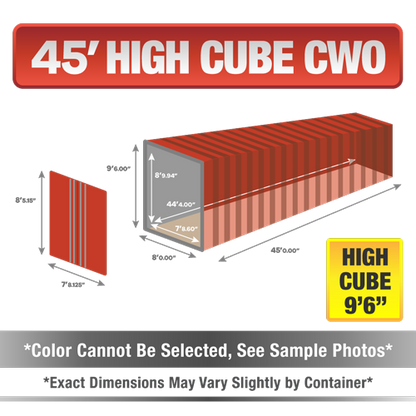 45' high cube shipping container for sale, 45' high cube shipping container, 45' high cube container, shipping container for sale, conex, cargo container, 45' high cube container, 45' high cube storage container, buy shipping container, used shipping container, used shipping container for sale, 45' High Cube CWO container, cargo worthy High Cube container