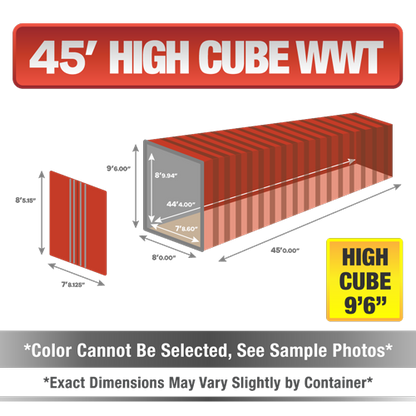 45' high cube shipping container for sale, 45' high cube shipping container, 45' high cube container, shipping container for sale, conex, cargo container, 45' high cube container, 45' high cube storage container, buy shipping container, used shipping container, used shipping container for sale, 45' High Cube wind and water tight container, wind and water tight High Cube container