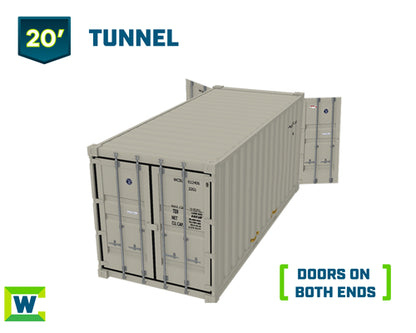 20' Tunnel Rental Storage Container
