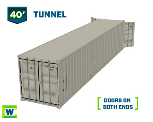 40' Tunnel Rental Storage Container